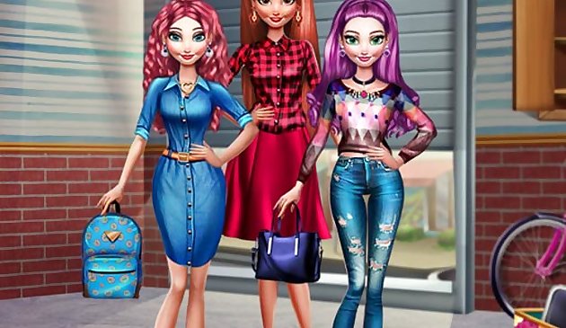 Модная девушка: новое платье