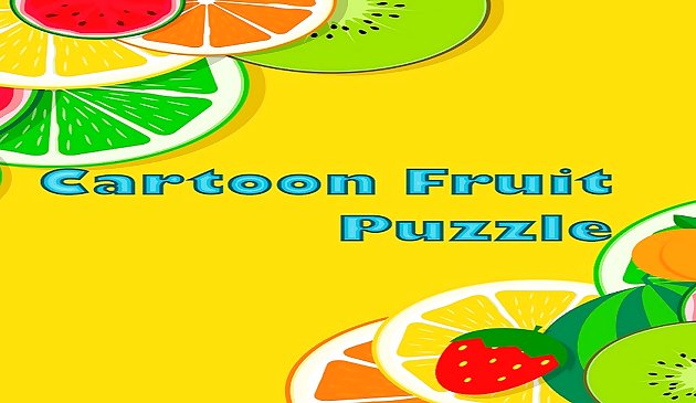 Quebra-cabeça de desenho animado de frutas