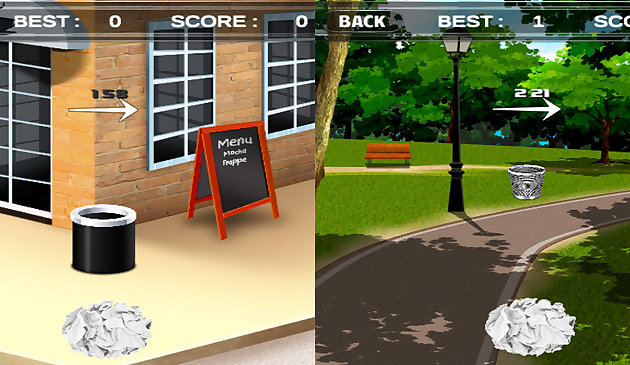 Броски в мусорную корзину