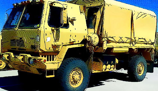 Jigsaw de caminhões do exército