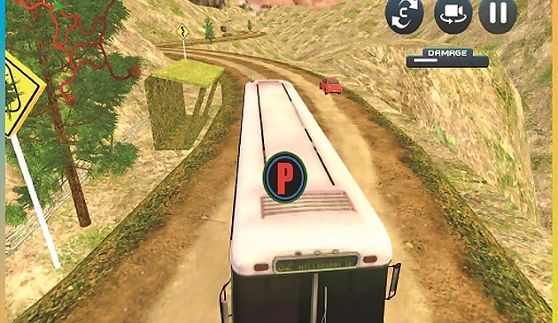Yokuş Yukarı Yolcu Otobüsü Sürücü Simülatörü : Offroad Otobüs