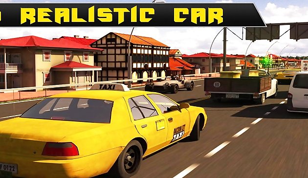 Игра симулятор сумасшедшего автомобиля такси 3Д