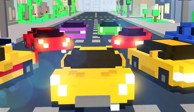 Гонка блочного автомобиля