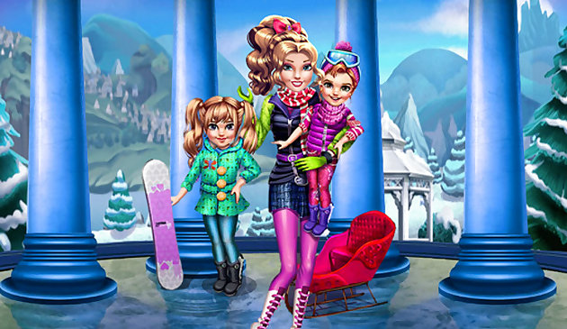 Зимнее веселье девушек