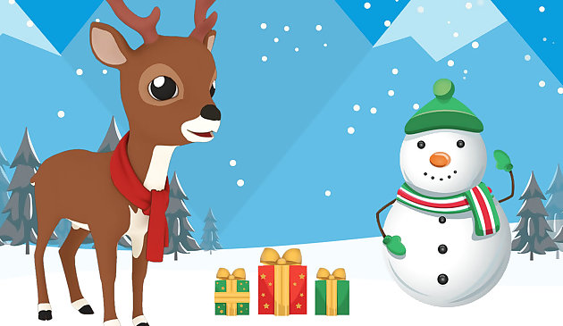 Рождественский олень пазл