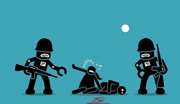 Военные солдаты в битве пазл