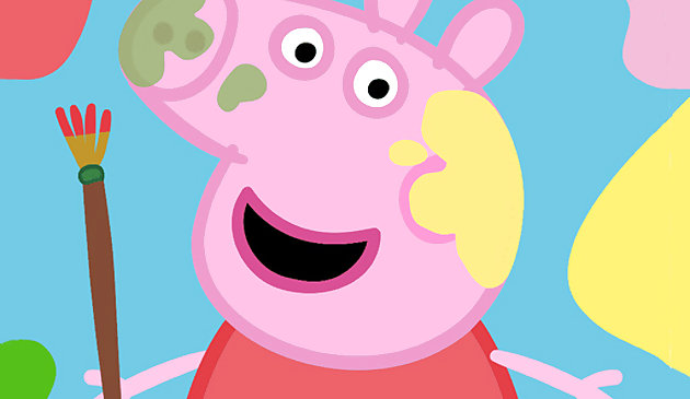 Красочный ящик для милых свиней