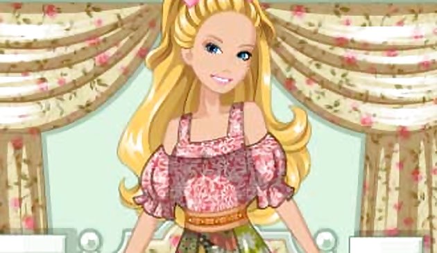 El vestido campesino de patchwork de Barbie