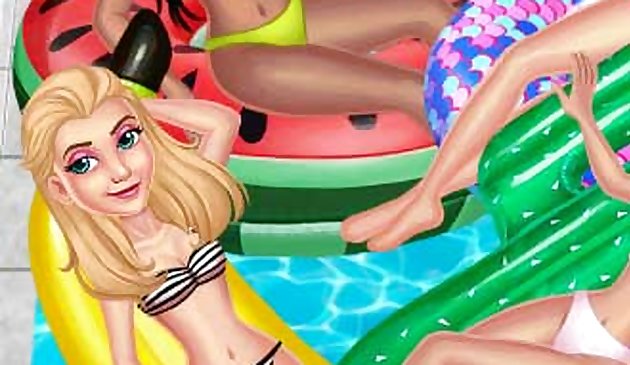 Круги на вечеринке у бассейна принцессы