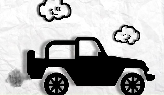 Бумажная гонка монстр грузовиков