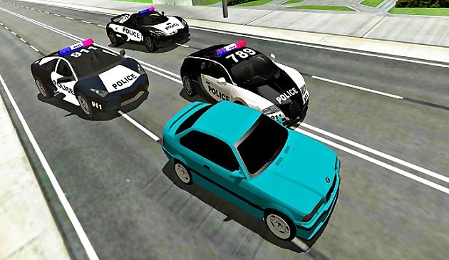 Бешеный полицейский автомобиль гонки: полицейский автомобиль против гангстера побег