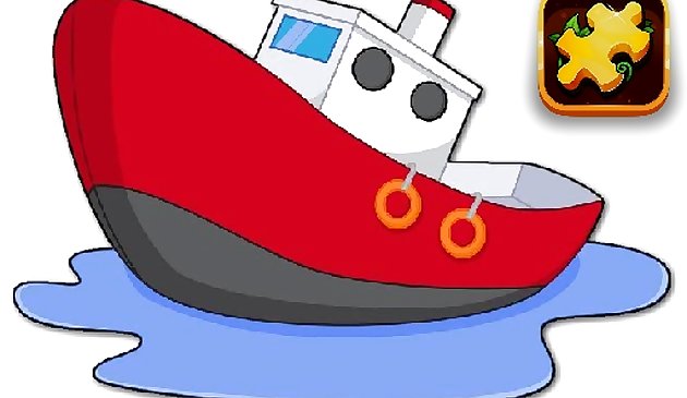 Мультяшный корабль пазл