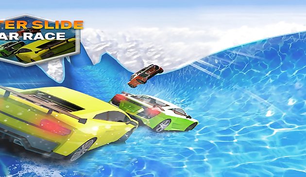 Jogo de corrida de dublê de carro de toboã de água 3D