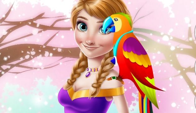 Ледяная Принцесса и милый попугай