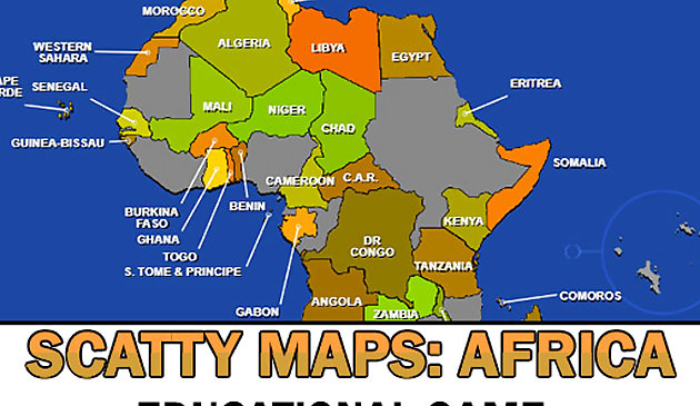 แผนที่ Scatty แอฟริกา
