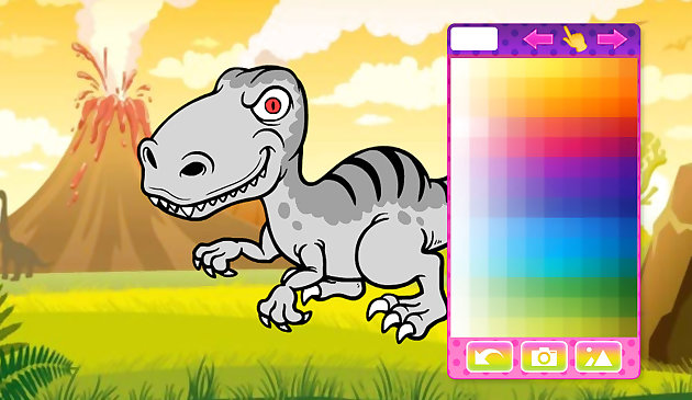 Colorear dinosaurios divertidos de la Edad de Hielo