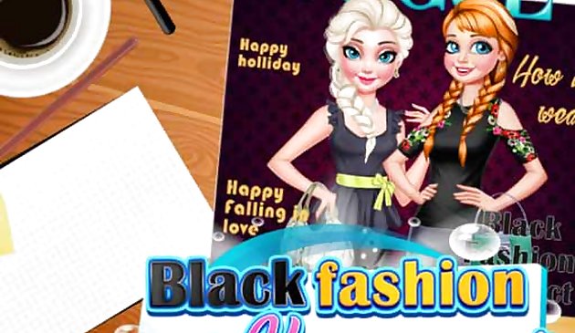 Черная мода для обложки Вог