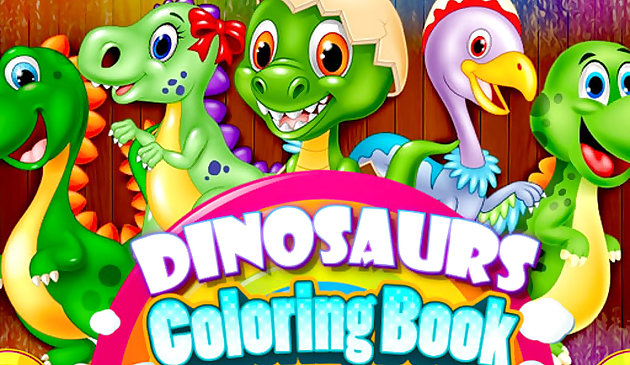 Buku Mewarnai Dinosaurus