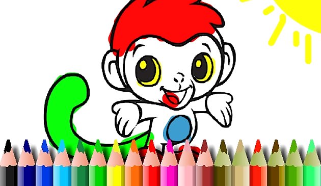 BTS обезьяна раскраска