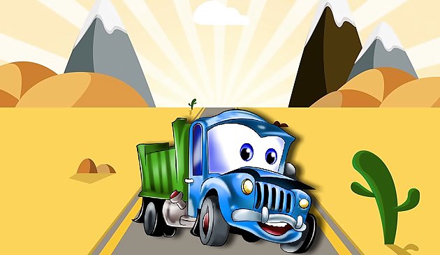 Детский грузовик пазл