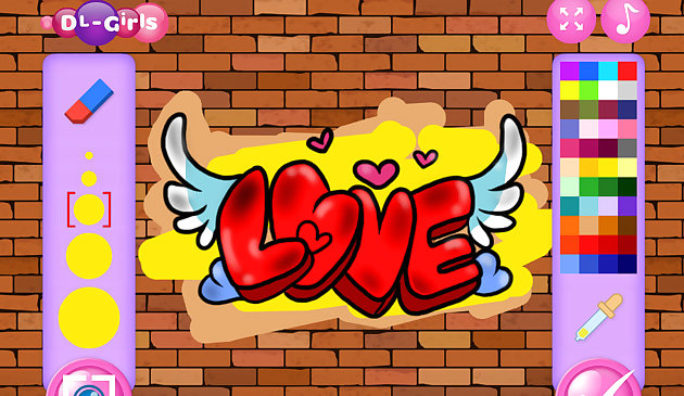 Крутое граффити принцессы