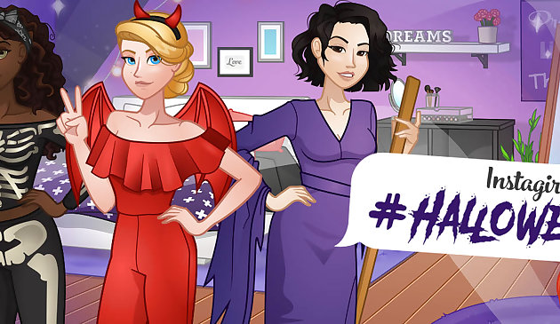 Инстадевушки: одевалка Хэллоуина