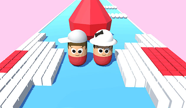 Удар цветной пары 3D