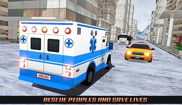 Simulador de ambulancia de la ciudad moderna