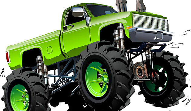 Монстр грузовик пазл 2