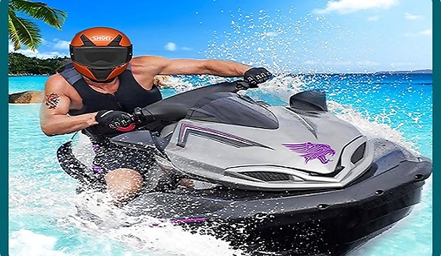JetSky Power Boat dublês jogo de corrida de água