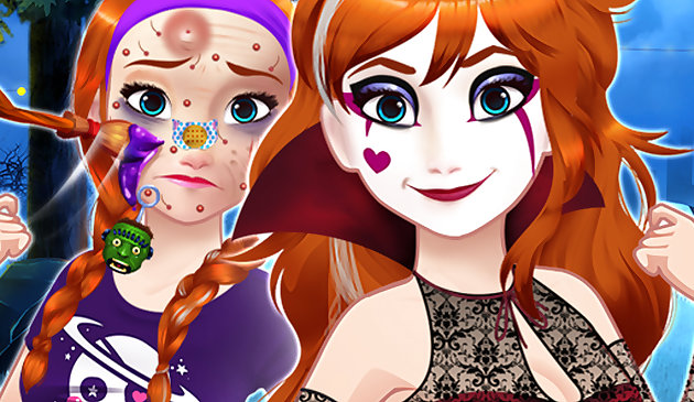 Хэллоуин Принцесса макияж