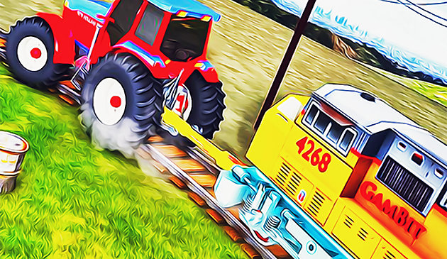 Симулятор тягового трактора с прицепным поездом