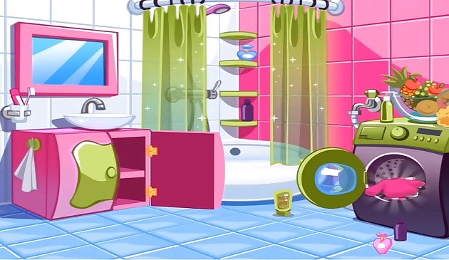 Дом малышки куклы: игра на уборку