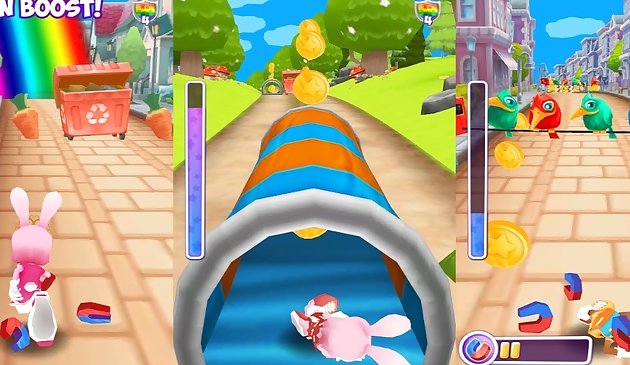 Порыв бега Банни в метро: игра кролика бегуна