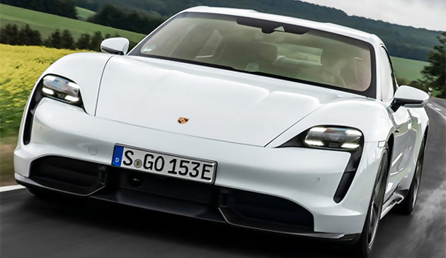 Порш Тайкан слайд