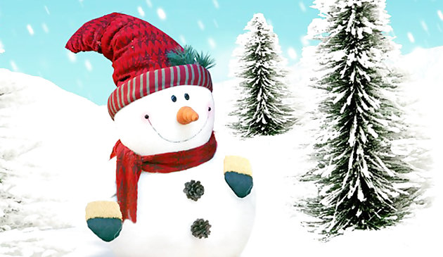 Веселый милый рождественский пазл