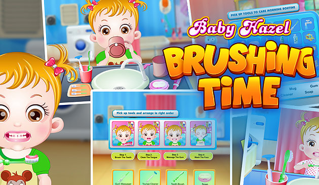 Малышка Хейзел: время чистки зубов