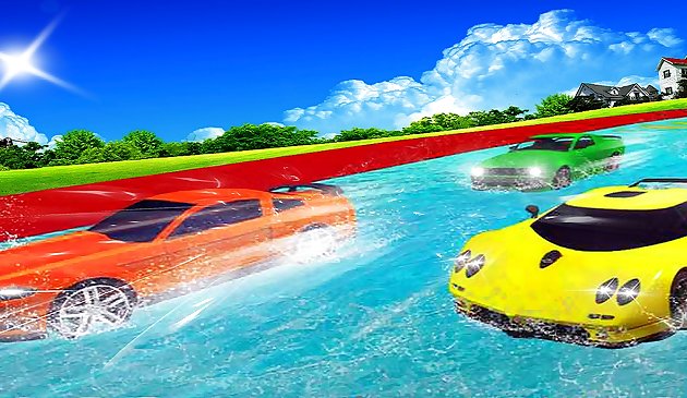 Aventura water slide car racing 2020