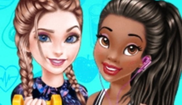 Принцессы приятельницы по тренировкам