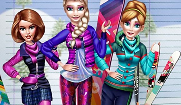 Зимняя лыжная поездка