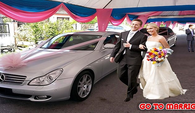 Sopir Taksi Pernikahan Mewah City Limousine Mengemudi