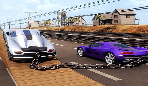 Цепные автомобильные трюки гонки Мега Рамп GT гонки