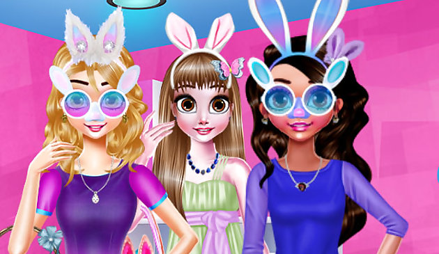 Забавные пасхальные девушки