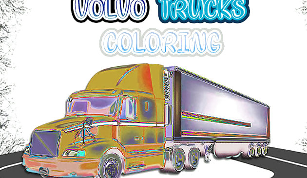Раскраска Вольво грузовиков