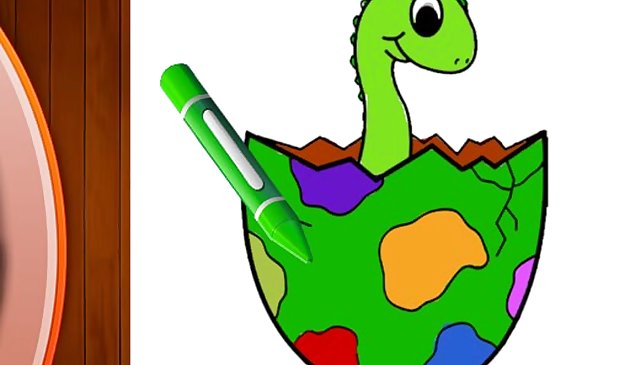 Книга раскраски динозавров Часть I