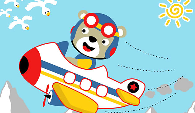 Дружелюбные самолеты для детей: раскраска