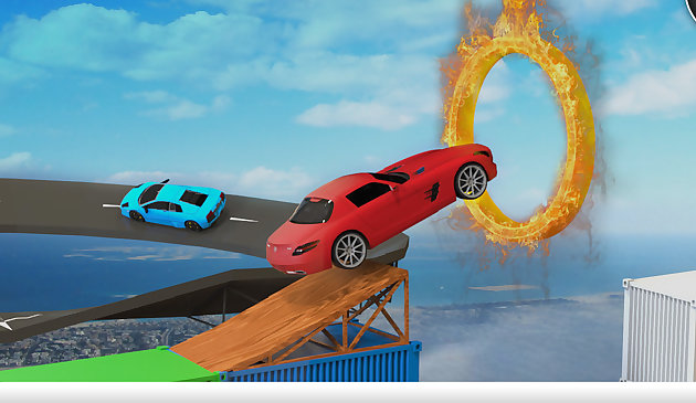 Автомобильные трюковые гонки: мега рампы