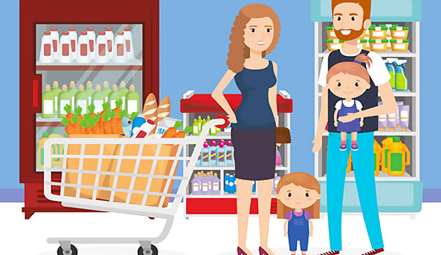 Счастливый шоппинг пазл