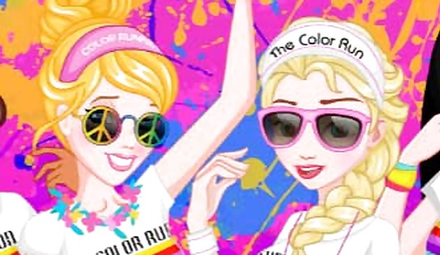 Цветной бег принцесс