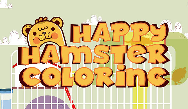 Coloração de Hamster Feliz